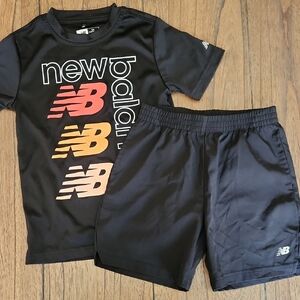 New Balance Black Athletic Set